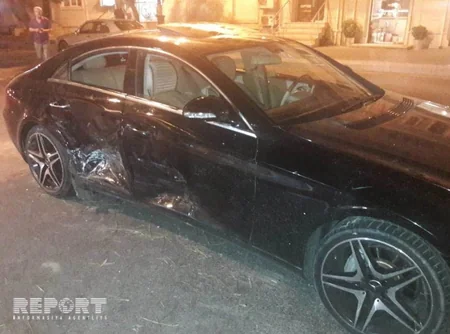 Rixard Zorge küçəsində sürət həddini aşan sürücü qəza törədib - FOTO - VİDEO