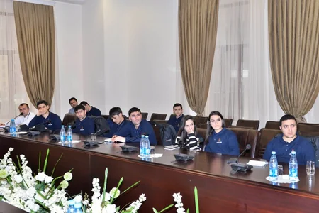 BANM-də Gənc Jurnalistlərin SOCAR Qış Məktəbi layihəsinin iştirakçıları ilə görüş keçirilib