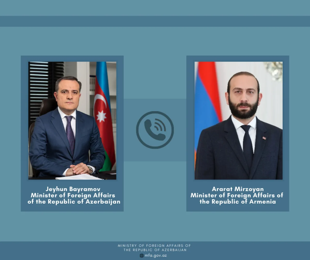 Azərbaycan və Ermənistan XİN başçıları arasında telefon danışığı olub