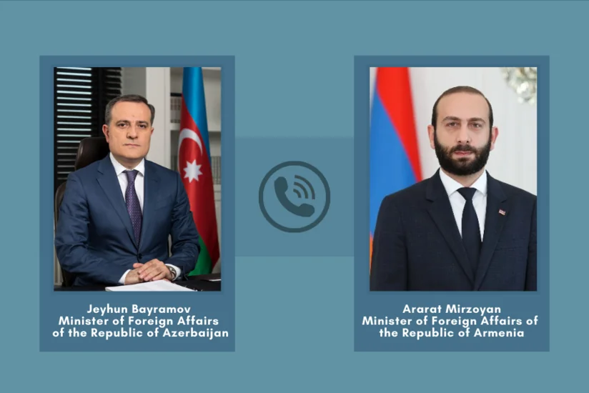 Azerbaijani, Armenian FMs discuss implementing deals hammered out by leaders