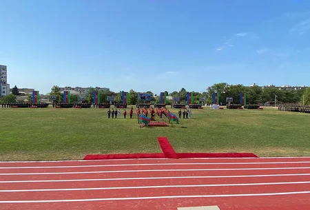 Ali Hərbi Məktəbdə növbəti buraxılış mərasimi keçirilib