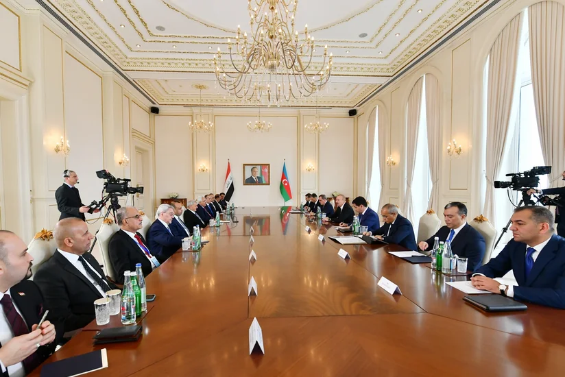 Presidents of Azerbaijan and Iraq hold expanded meeting - UPDATED