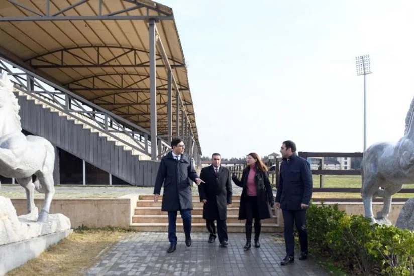 Fərid Qayıbov Binə Atçılıq Mərkəzində olub
