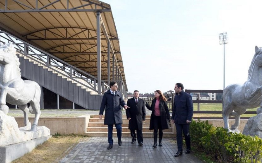 Fərid Qayıbov Binə Atçılıq Mərkəzində olub