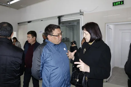 CAREC ölkələrinin nümayəndələri Gürcüstan-Azərbaycan sərhədindəki gömrük məntəqəsi ilə tanış olublar - FOTOLAR