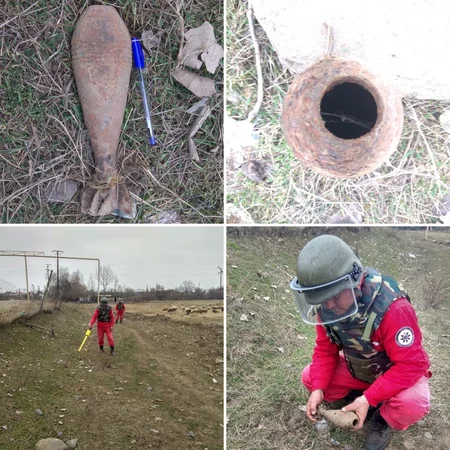 Ağstafada minaatan mərmisi tapılıb