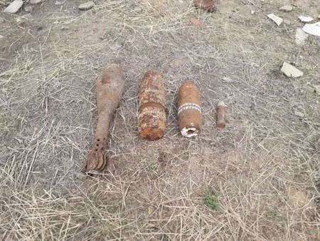 Ağstafada bir neçə mərmi və qumbara tapılıb