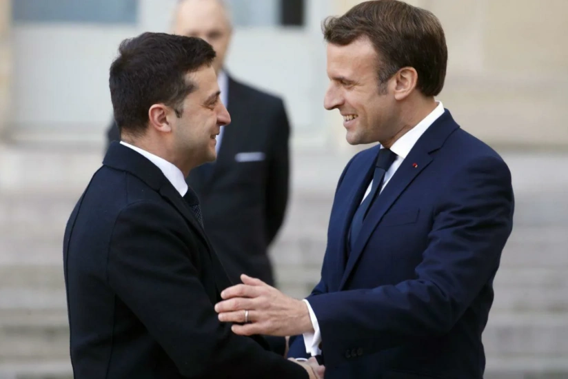 Makron Zelenski ilə telefonla danışıb