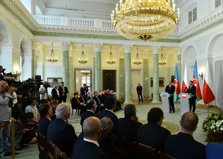 Presidents of Azerbaijan and Poland made press statements