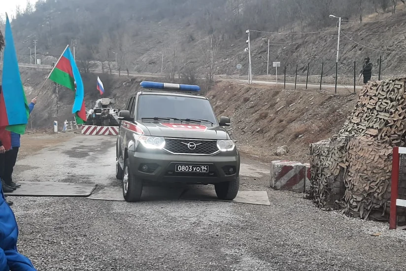 Xankəndi-Laçın yolunda sülhməramlıların 73 avtomobili maneəsiz keçid edib - YENİLƏNİB-4