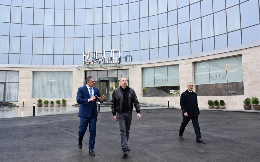 Prezident İlham Əliyev Xankəndidə “Bulud” hotelinin açılışında iştirak edib - YENİLƏNİB