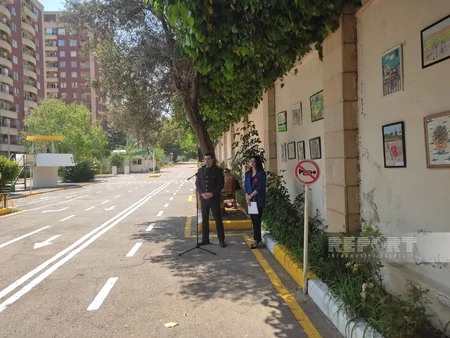 Heydər Əliyevin xatirəsinə həsr olunmuş “Yol hərəkəti qaydaları və mən” adlı rəsm müsabiqəsi keçirilib