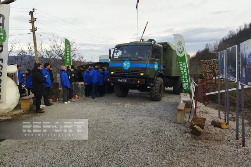 36 vehicles of Russian peacekeepers move freely on Khankandi-Lachin road