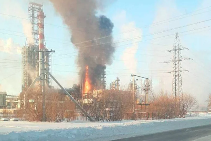 На НПЗ в Тюменской области произошел пожар