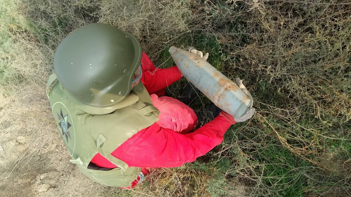 Salyanda 1 ədəd top mərmisi aşkarlanıb