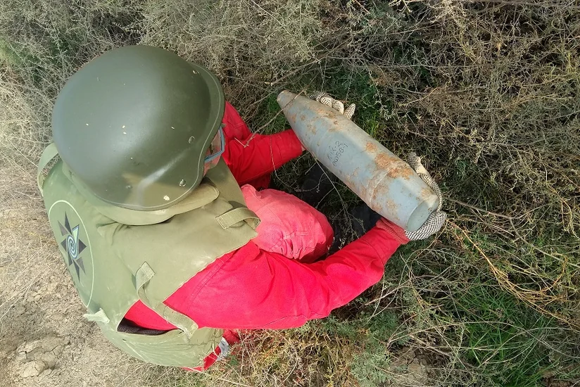 Salyanda 1 ədəd top mərmisi aşkarlanıb