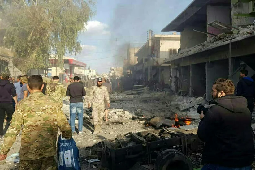 Suriyada terror aktı törədilib, ölən və yaralanan var