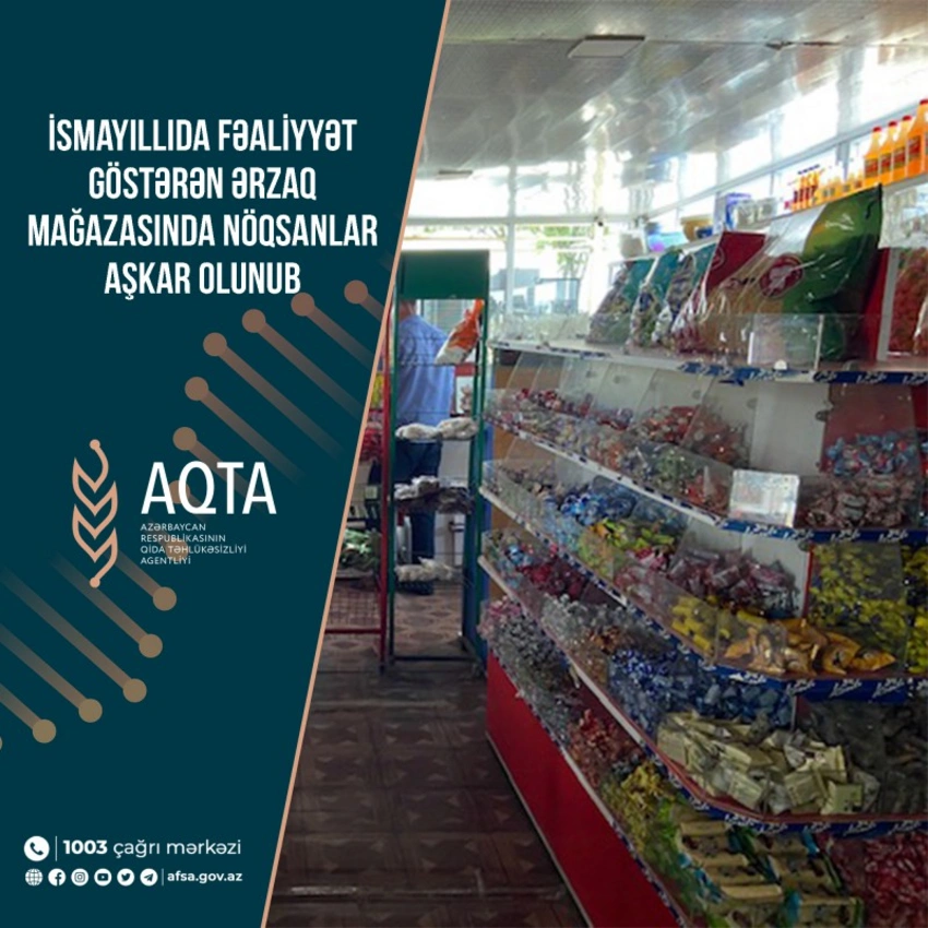 İsmayıllıdakı ərzaq mağazasında nöqsanlar aşkarlanıb