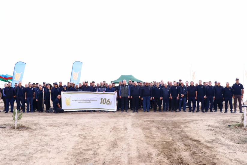 Prokurorluq əməkdaşları ağacəkmə kampaniyası keçirib