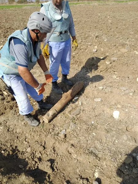 Ağdamda mərmi tapılıb