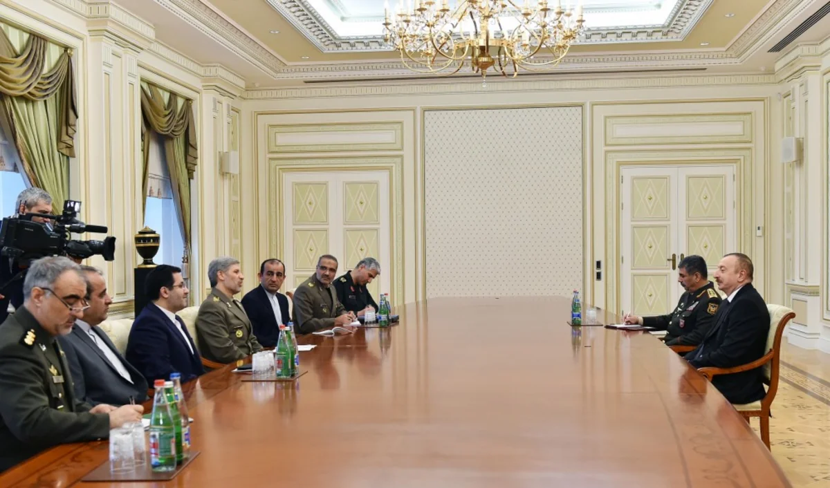 President Ilham Aliyev receives Iranian defence minister
