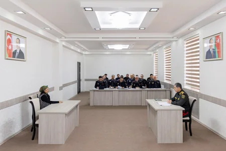 Vilayət Eyvazov Tovuzda vətəndaş qəbulu və sıra baxışı keçirib