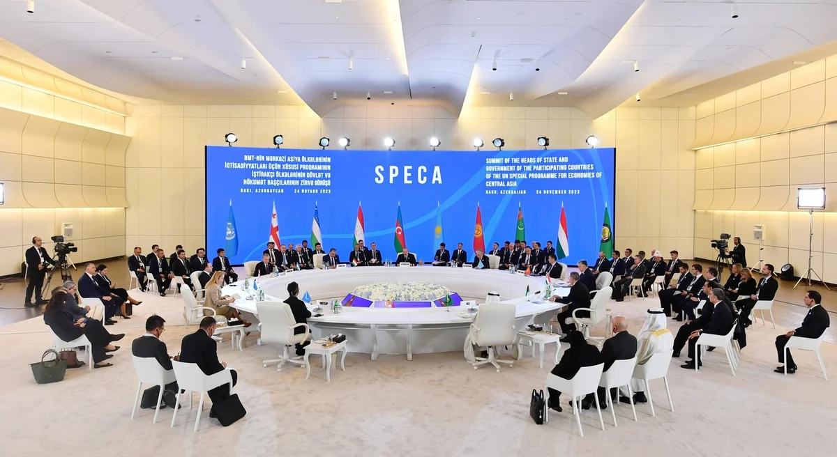 SPECA-nın Zirvə görüşünün yekununda Bakı Bəyannaməsi və Orta Dəhlizlə bağlı Yol Xəritəsi sənədləri qəbul edilib