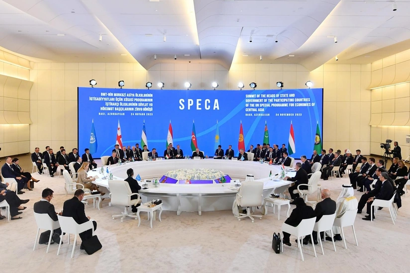 SPECA-nın Zirvə görüşünün yekununda Bakı Bəyannaməsi və Orta Dəhlizlə bağlı Yol Xəritəsi sənədləri qəbul edilib