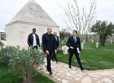 İlham Əliyev Ağdam şəhərində İmarət Kompleksinin bərpadan sonra açılışında iştirak edib - YENİLƏNİB