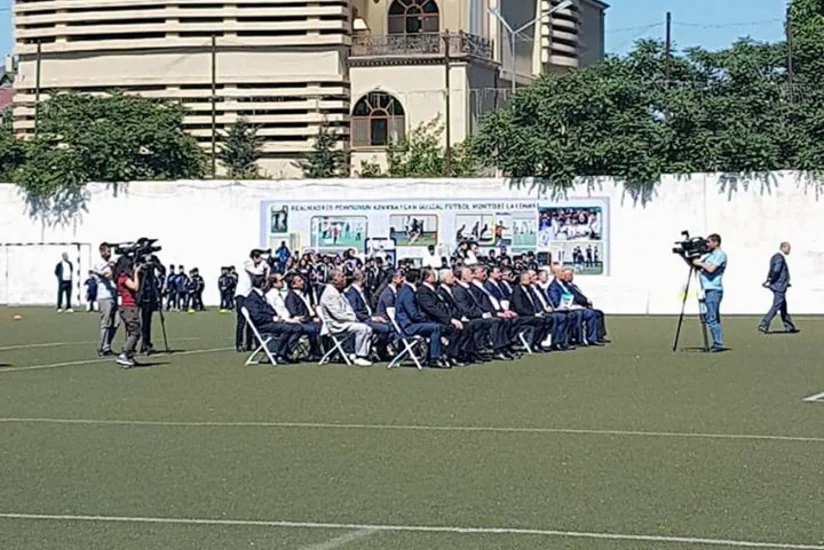 Azad Rəhimov Realmadrid Fondunun sosial futbol məktəbinin açılışında iştirak edib