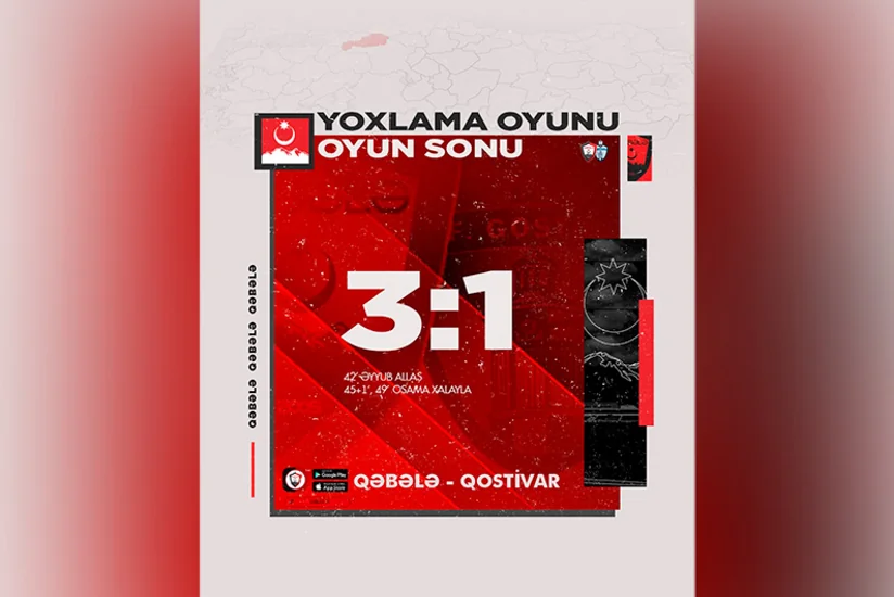 Qəbələ üçüncü yoxlama oyununda qələbə qazanıb