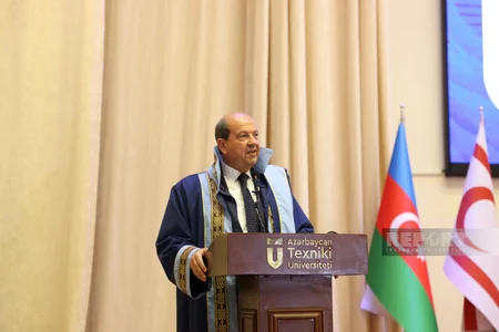 Şimali Kipr Prezidentinə AzTU-nun fəxri doktoru diplomu təqdim edilib