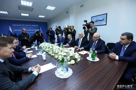 Azərbaycanda Rusiya ilə birgə yaradılan vertolyotların əsaslı təmiri və servisi mərkəzinin təməli qoyulub