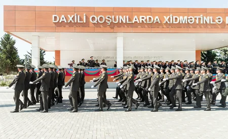 Daxili Qoşunlarının Ali Hərbi Məktəbində növbəti buraxılış olub