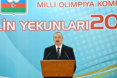 President Ilham Aliyev attends ceremony dedicated to 2018 sporting results