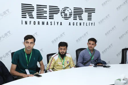 Pakistanın idman jurnalistləri Report İnformasiya Agentliyində olublar