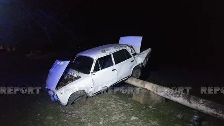 В Шеки произошло ДТП, есть погибший