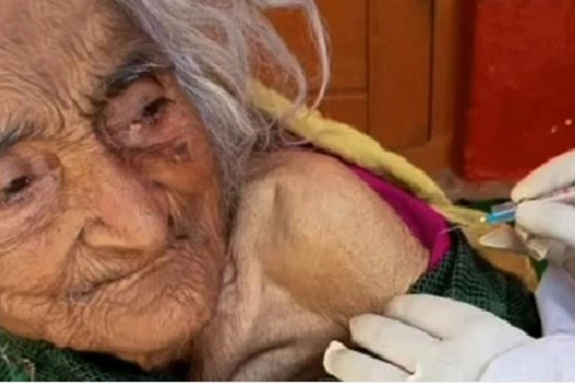 Oldest woman in world found during vaccination