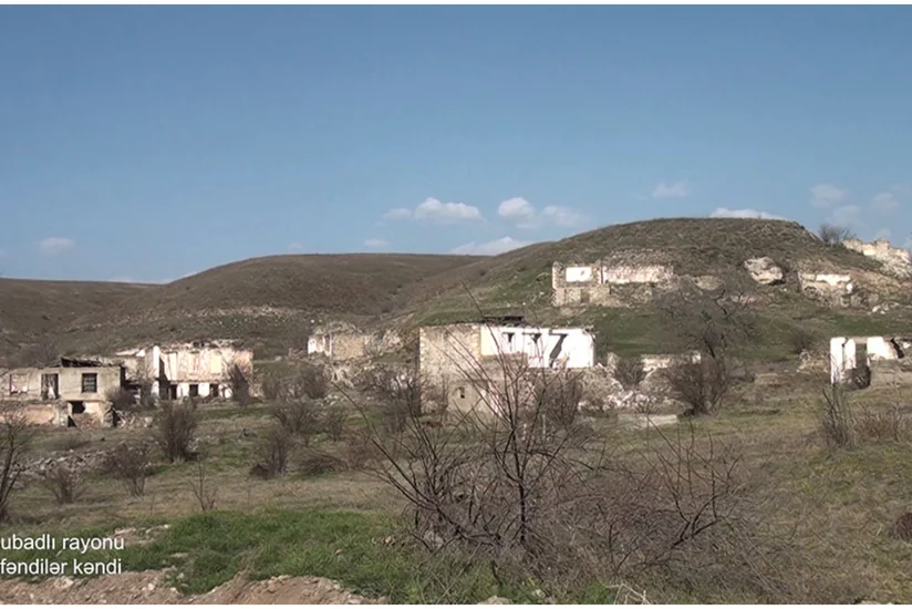 Qubadlının Əfəndilər kəndinin görüntüləri