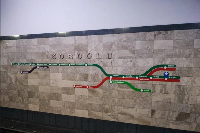 Bakı Metropoliteninin Koroğlu stansiyasında insident baş verib