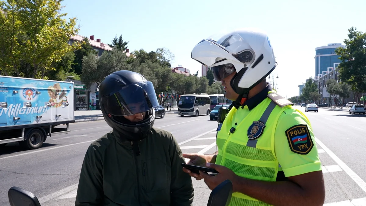 Sumqayıtda sürət həddini aşan, təhlükəli manevrlər edən motosiklet sürücüləri müəyyən olunub