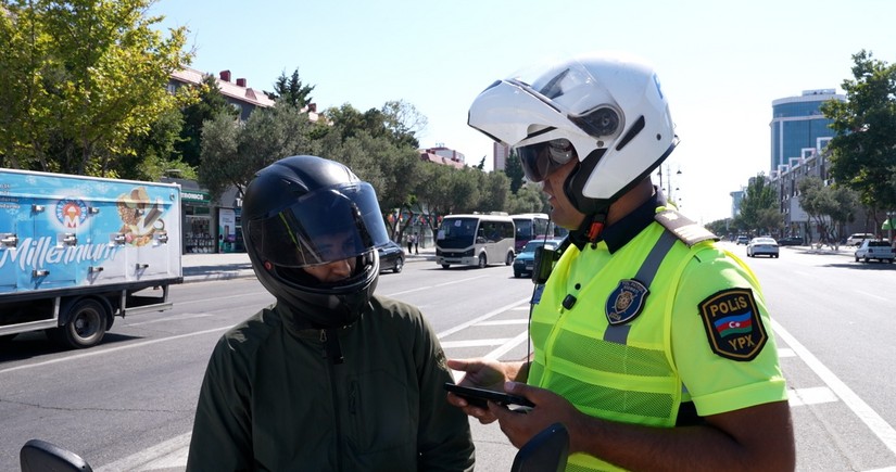 Sumqayıtda sürət həddini aşan, təhlükəli manevrlər edən motosiklet sürücüləri müəyyən olunub