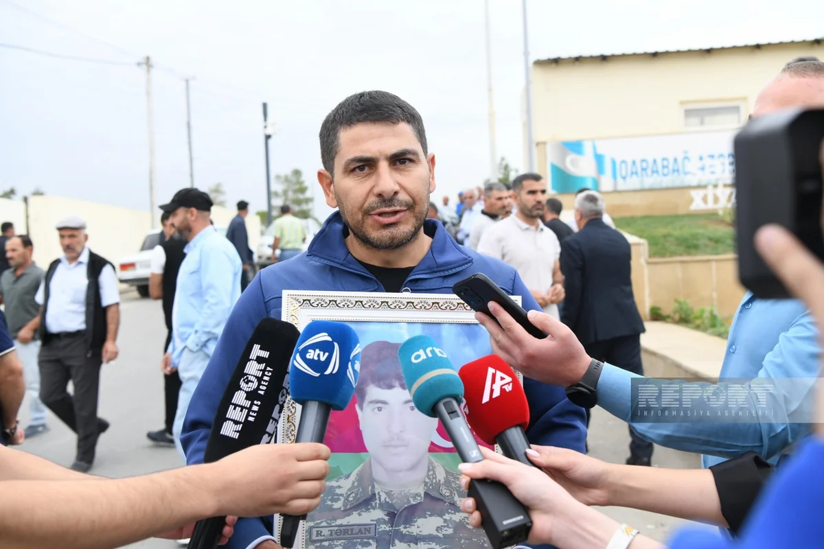Şəhidin qardaşı: Başda Prezidentimiz olmaqla şəhidlərimizin və qazilərimizin sayəsində qardaşımın nəşi tapılıb