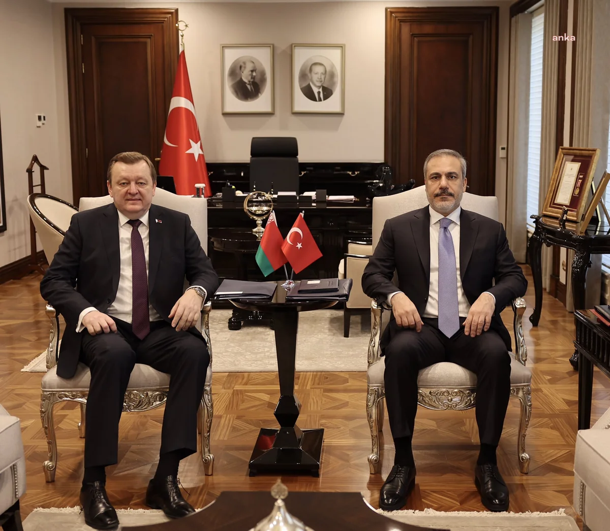 Turkish, Belarusian FMs hold talks in Ankara