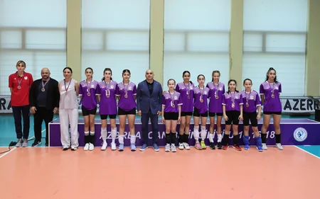 14 yaşadək voleybolçular arasında Azərbaycan çempionatına yekun vurulub