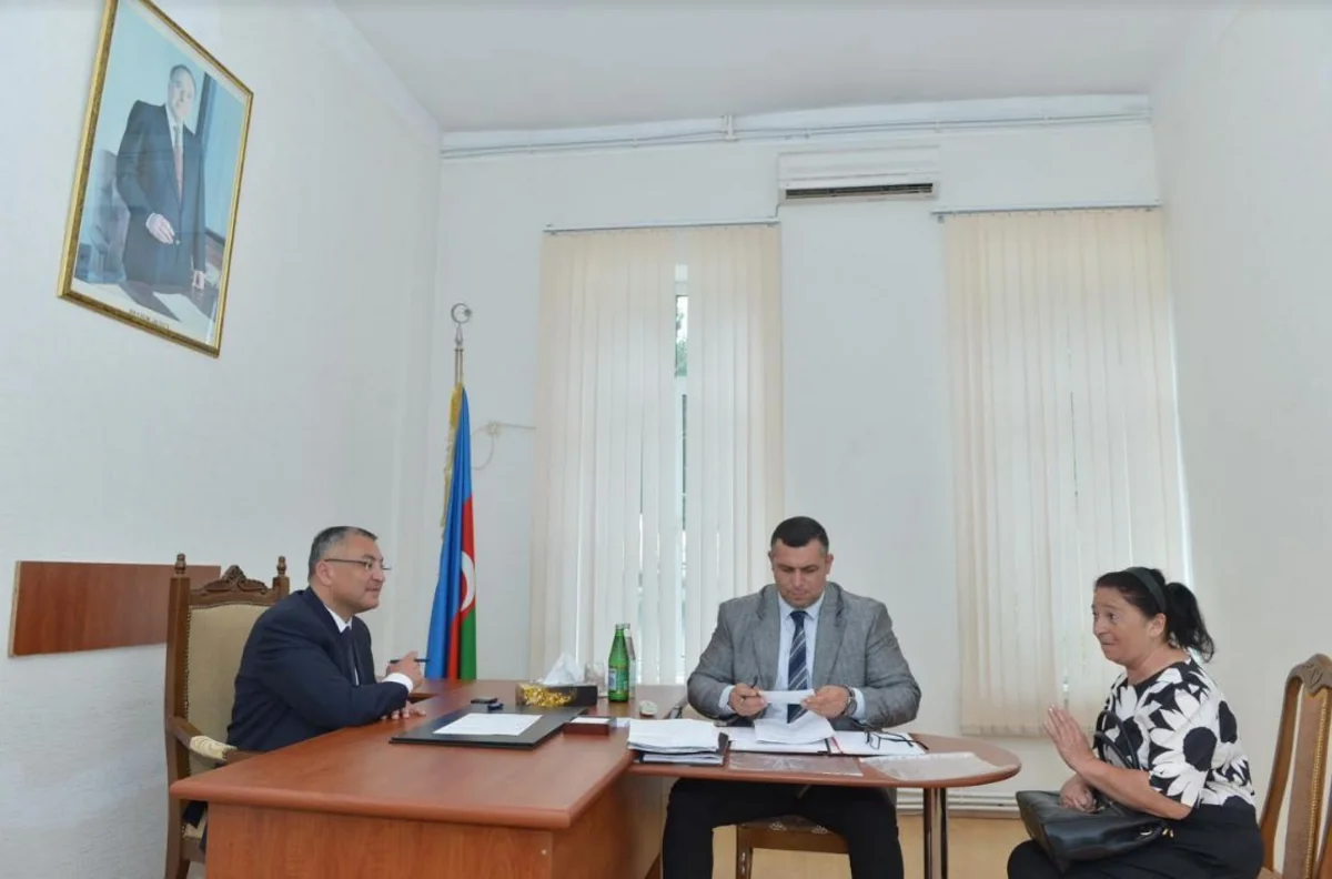 Məcburi köçkünlərin növbəti qəbulu keçirilib