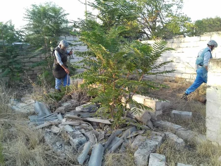 Ağdamda top mərmisi tapılıb