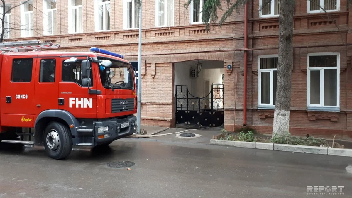 Gəncədə Endokrinoloji xəstəxanada yanğın olub - YENİLƏNİB
