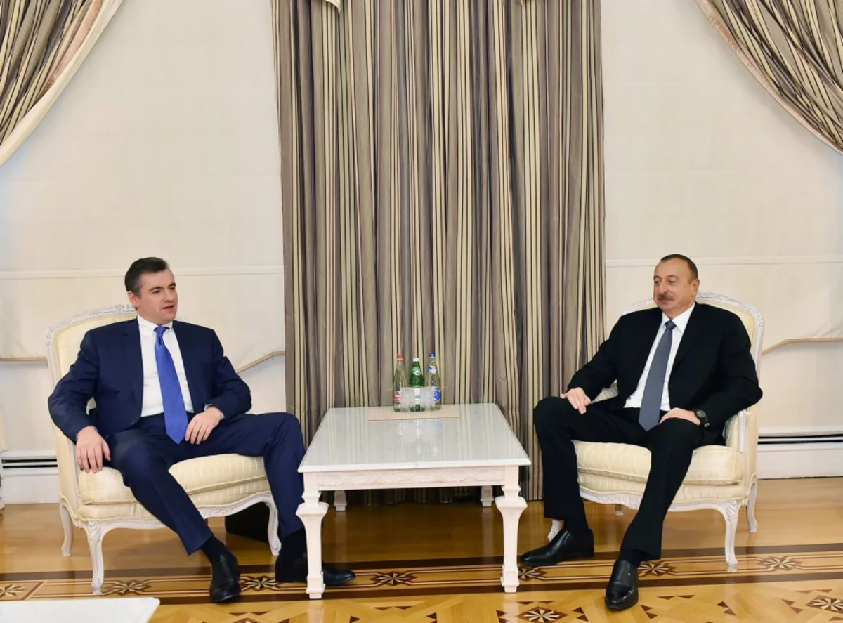 President Ilham Aliyev received Chairman of Russian State Duma Committee on International Affairs