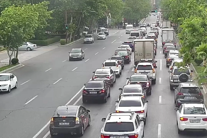 Bakının bir sıra yollarında tıxac müşahidə olunur